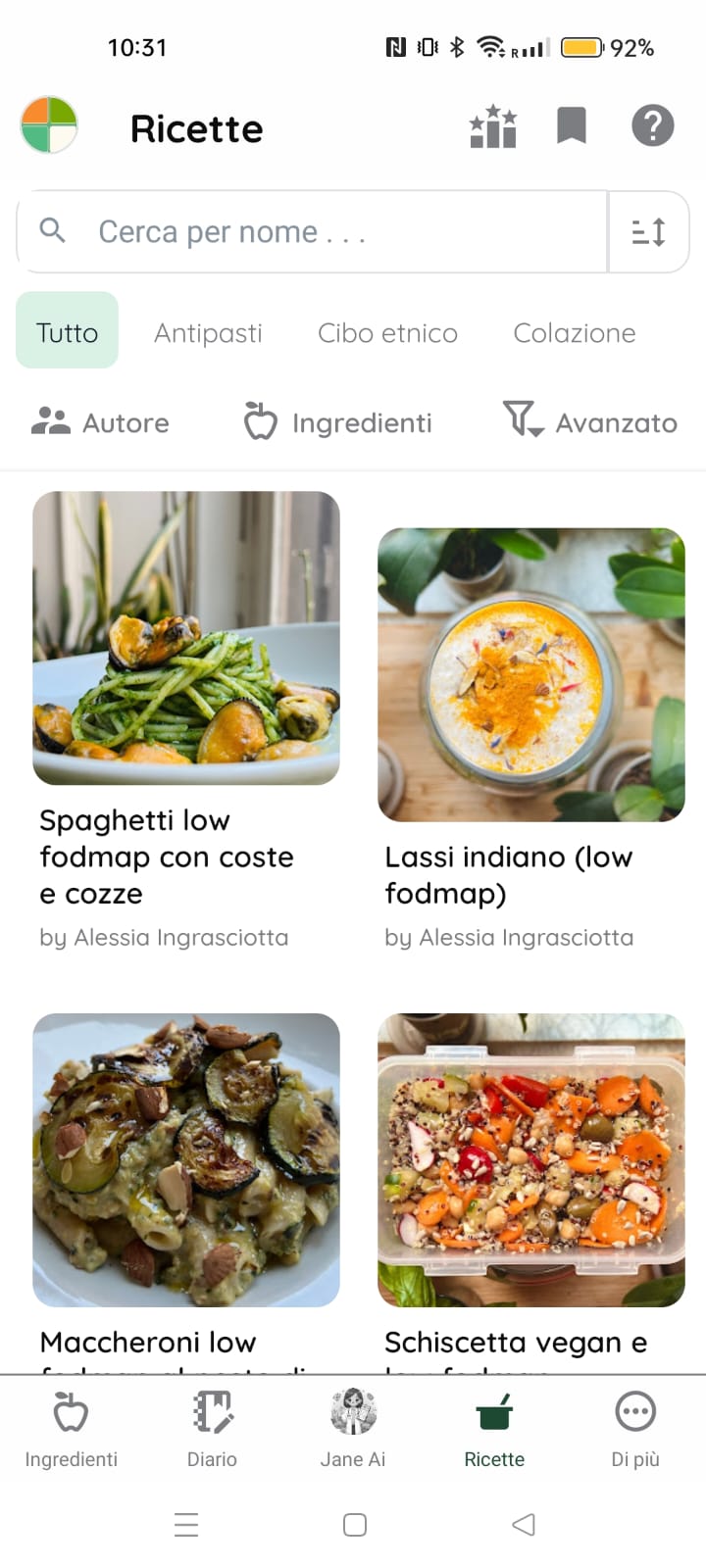 Ricette Low Fodmap
